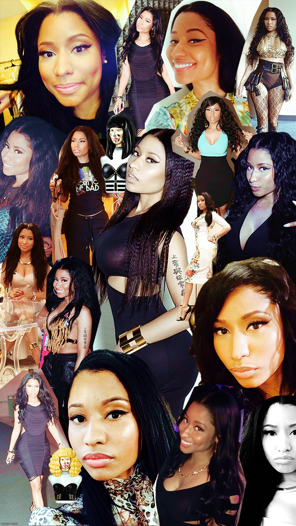 Nicki Minaj Collage Iphone Wallpaper -pic - Collage , HD Wallpaper & Backgrounds
