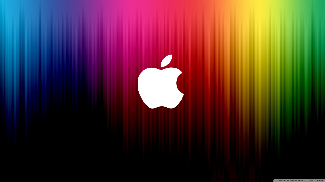 Hd 16 - - Apple Wallpaper Rainbow , HD Wallpaper & Backgrounds
