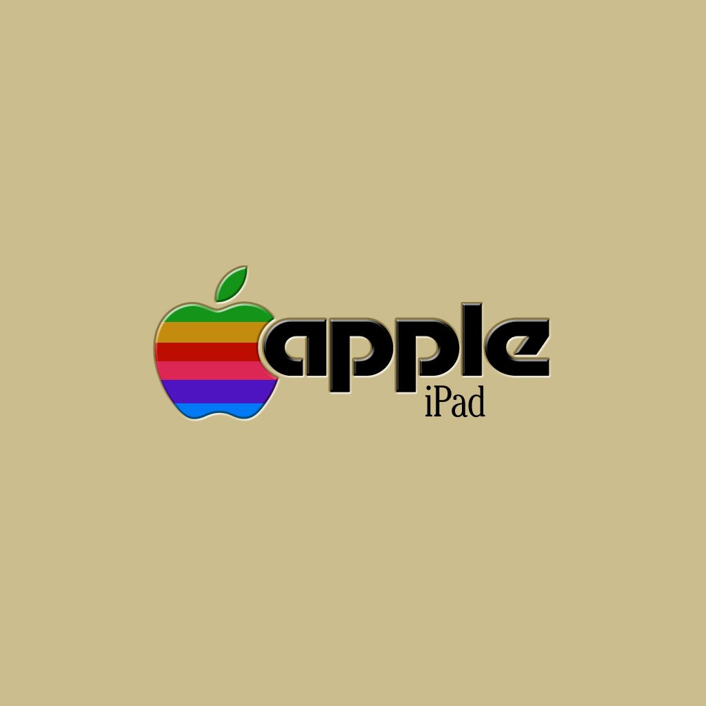 Retro Apple Themed Ipad Backgrounds - Retro Apple Logo Iphone , HD Wallpaper & Backgrounds