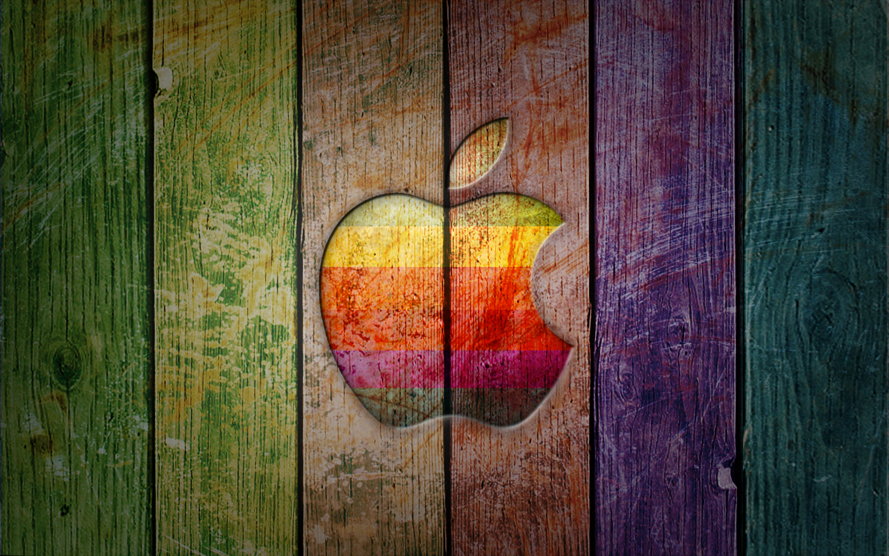 Logo Apple Rainbow Color Wallpapers , HD Wallpaper & Backgrounds