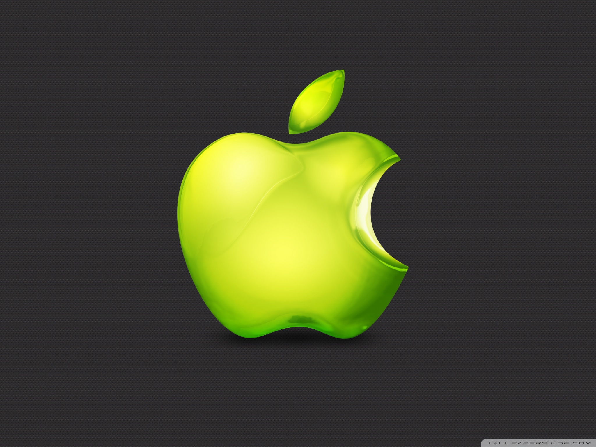 Green Apple Logo Iphone , HD Wallpaper & Backgrounds