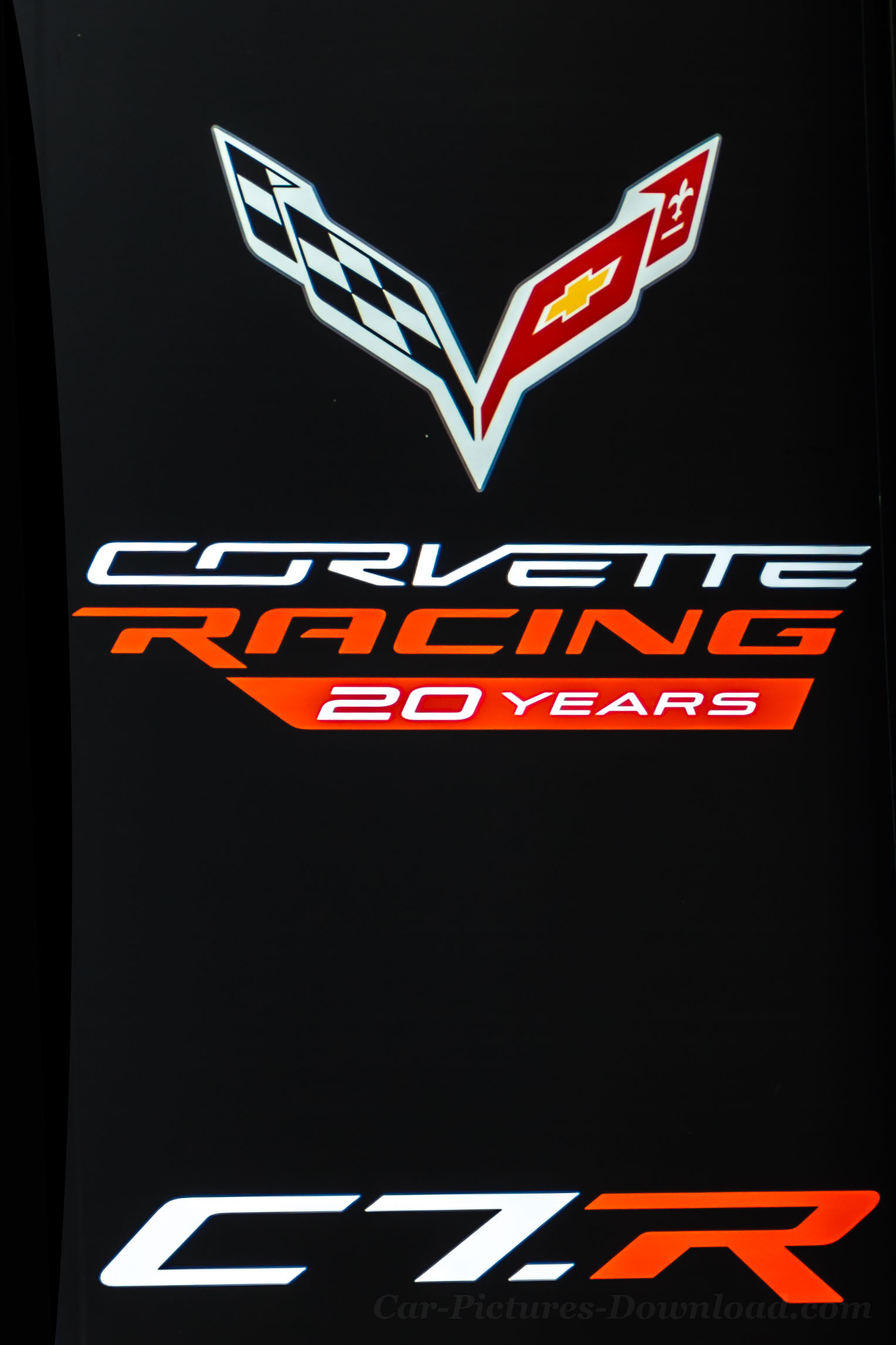 Corvette Wallpaper Iphone - Corvette C7 Logo , HD Wallpaper & Backgrounds