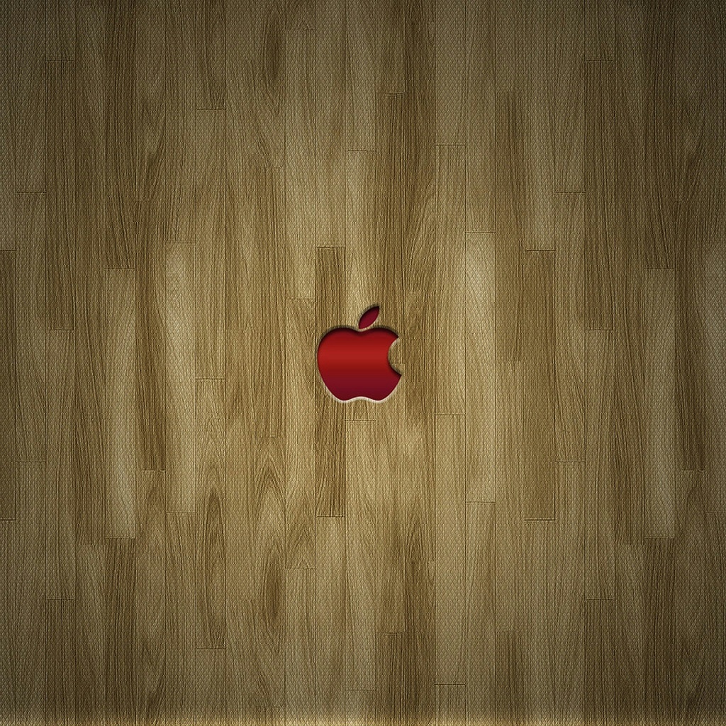 Red Apple Logo Ipad Wallpaper - Mcintosh , HD Wallpaper & Backgrounds