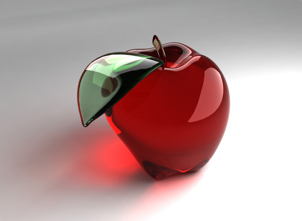 Glass Apple Fruitss Wallpaper Dowload - Nice Wallpaper Hd 3d , HD Wallpaper & Backgrounds