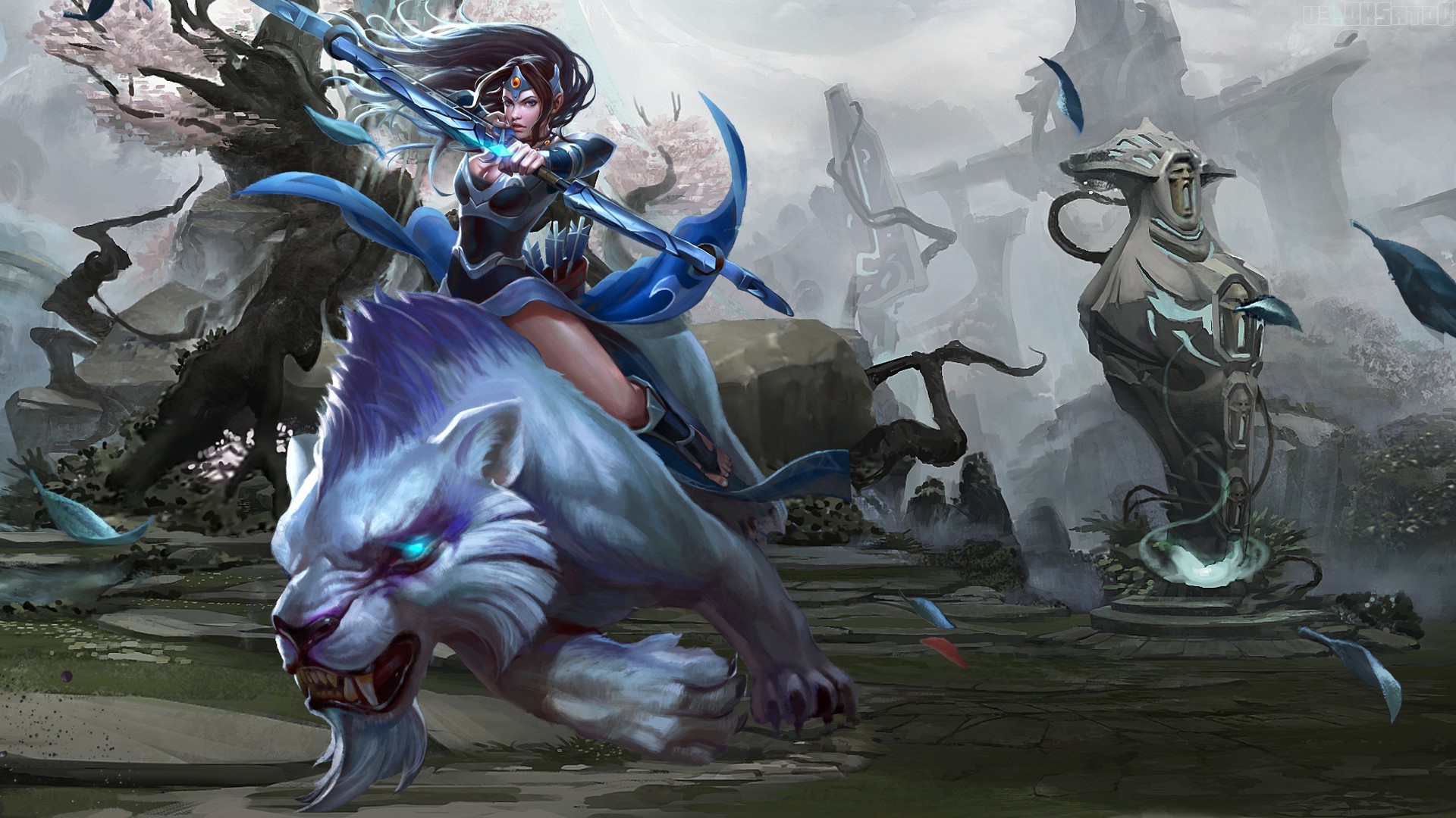 Dota 2 Mirana Hd , HD Wallpaper & Backgrounds