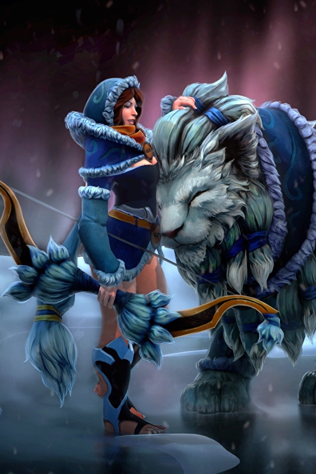 640 X - Dota 2 Mirana Hd , HD Wallpaper & Backgrounds