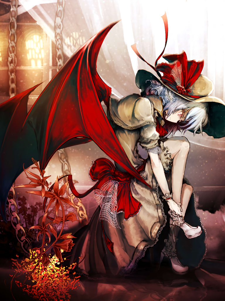 Touhou Project, Remilia Scarlet, Vampire Girl - Scarlet Vampire Girl , HD Wallpaper & Backgrounds