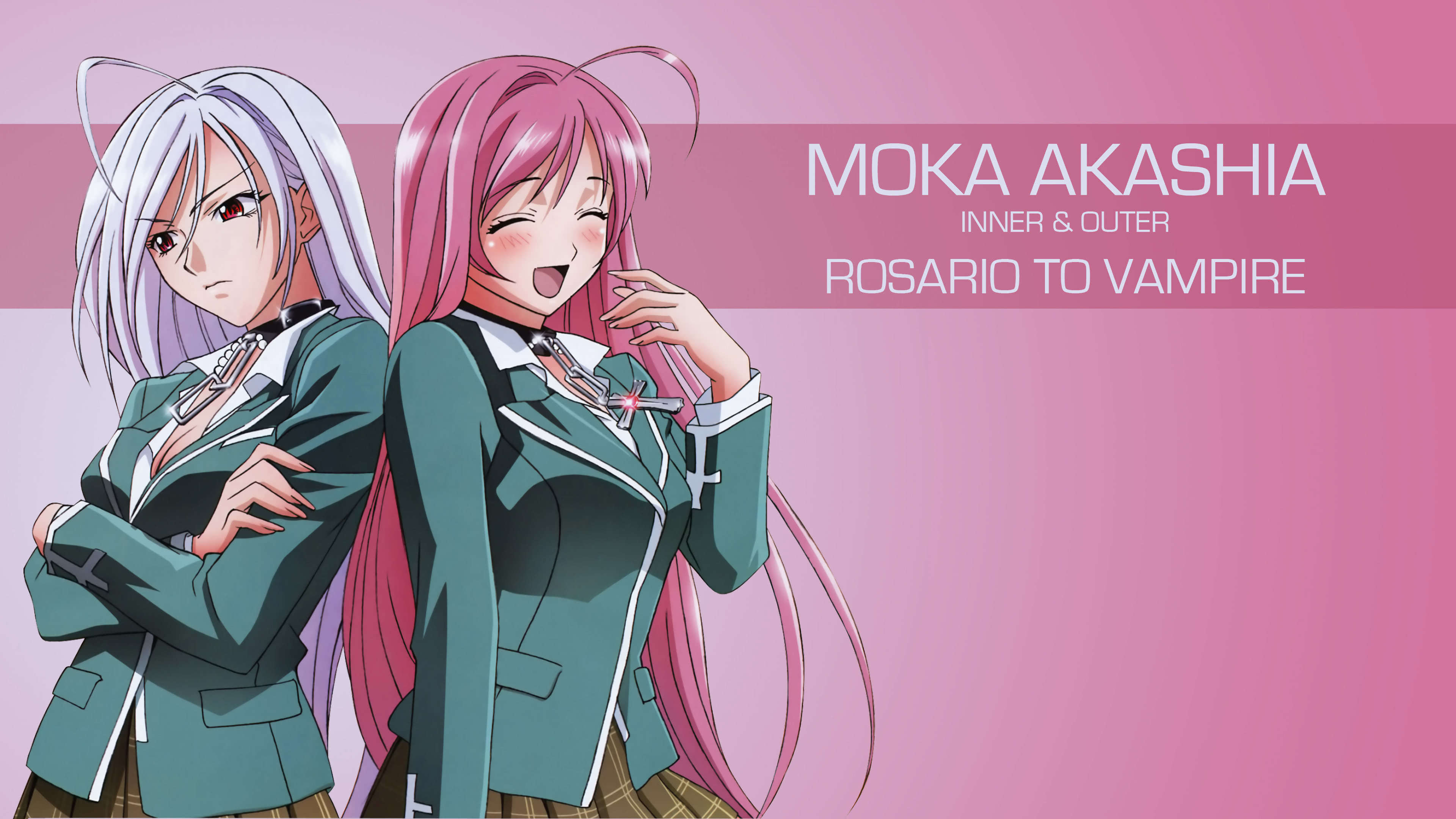 Categories - Anime Rosario Vampire Moka , HD Wallpaper & Backgrounds