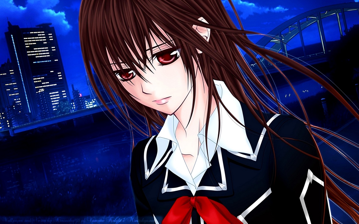 Wallpaper Vampire Knight, Yuki Cross, Girl, Look, City, - Yuki Cross Vampire Knight Anime , HD Wallpaper & Backgrounds