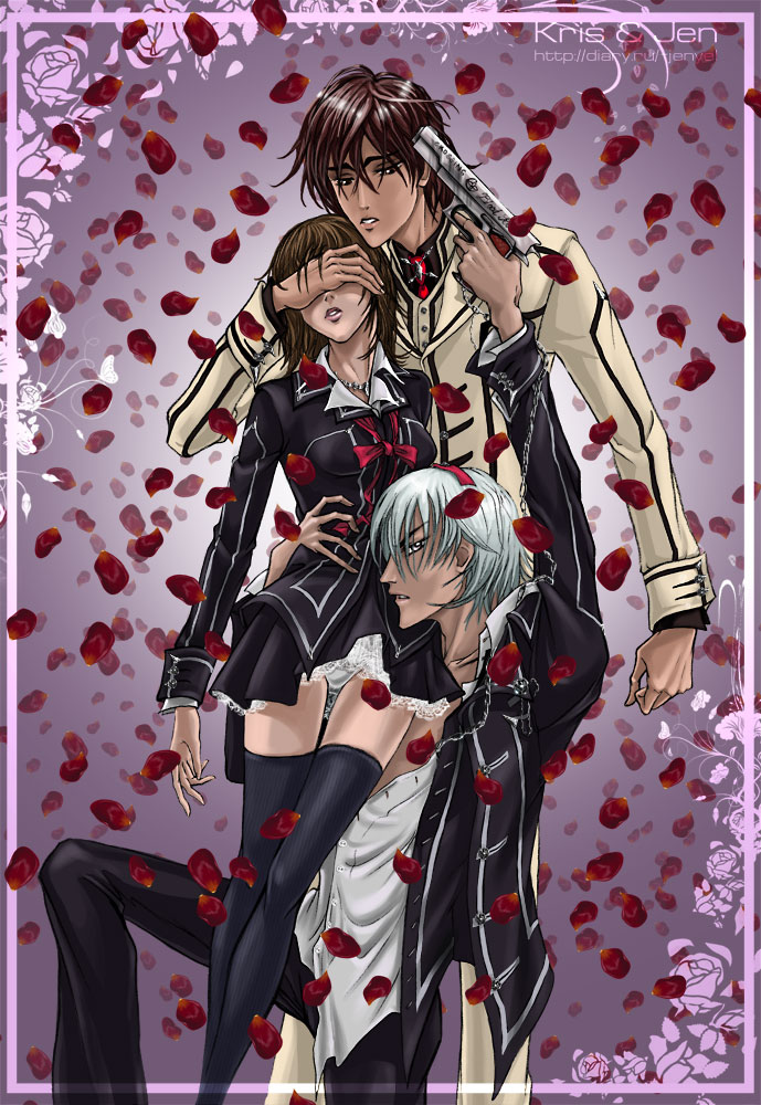 Vampire Knight Wallpaper Zero And Yuki - Vampire Knight Yuki Et Kaname , HD Wallpaper & Backgrounds