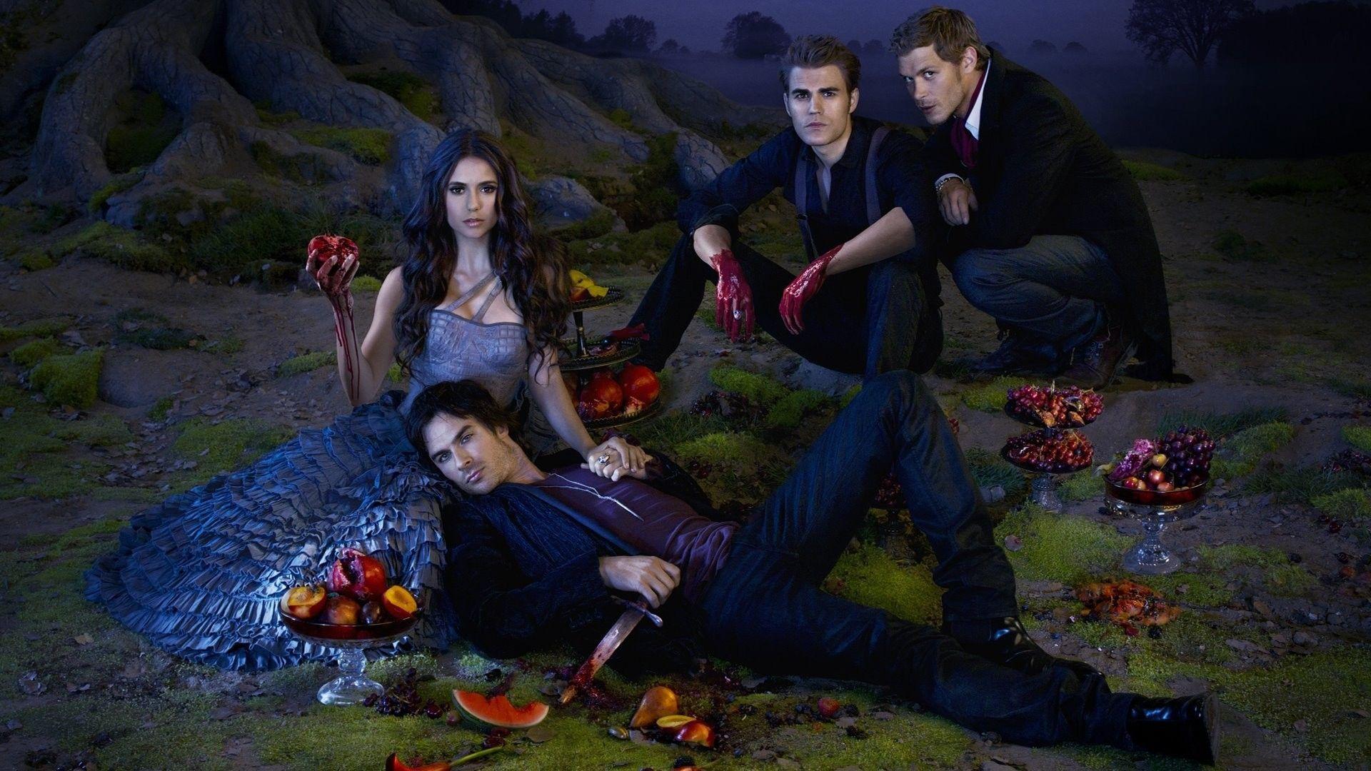 Pix For > Ian Somerhalder Vampire Diaries Wallpaper - Vampire Diaries Season 3 Poster , HD Wallpaper & Backgrounds