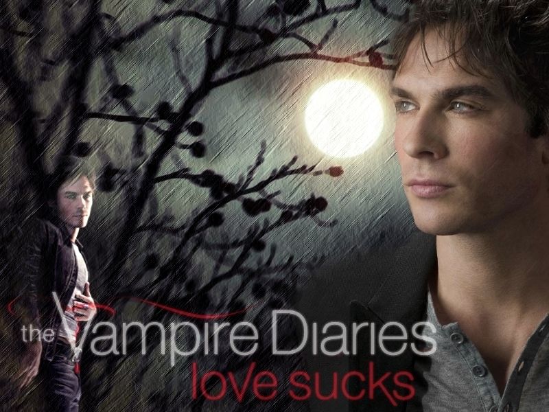 The Vampire Diaries Season Poster Wallpaper Gossip - Vampire Diaries Wallpaper Damon , HD Wallpaper & Backgrounds