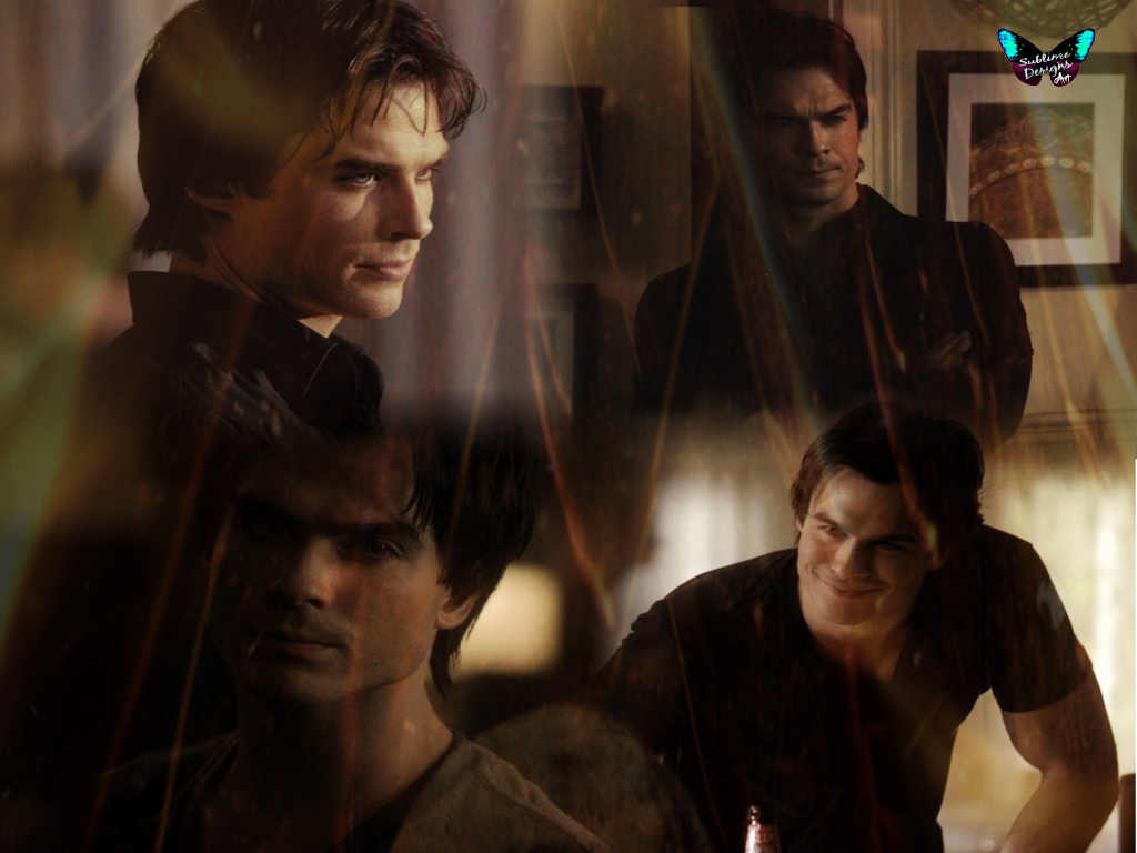 Damon Salvatore Wallpaper - Ian Somerhalder Vampire Diaries , HD Wallpaper & Backgrounds