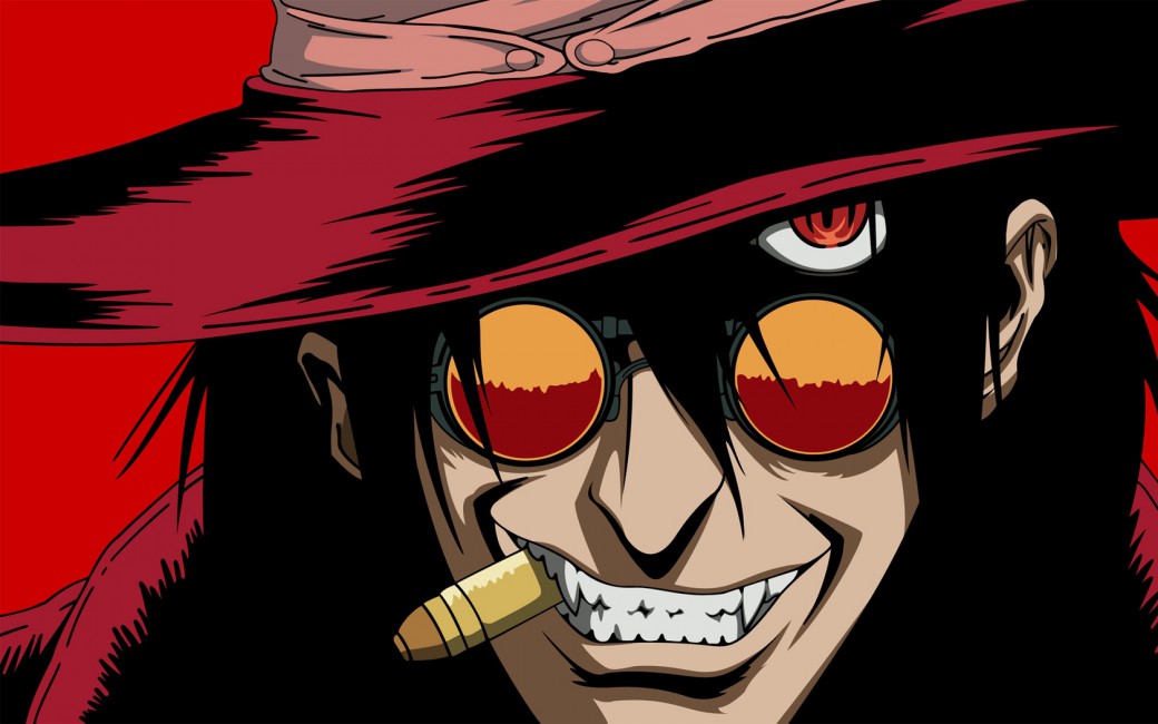 Hellsing Alucard Vampire Sleeve Glasses Hat - Anime Hellsing , HD Wallpaper & Backgrounds