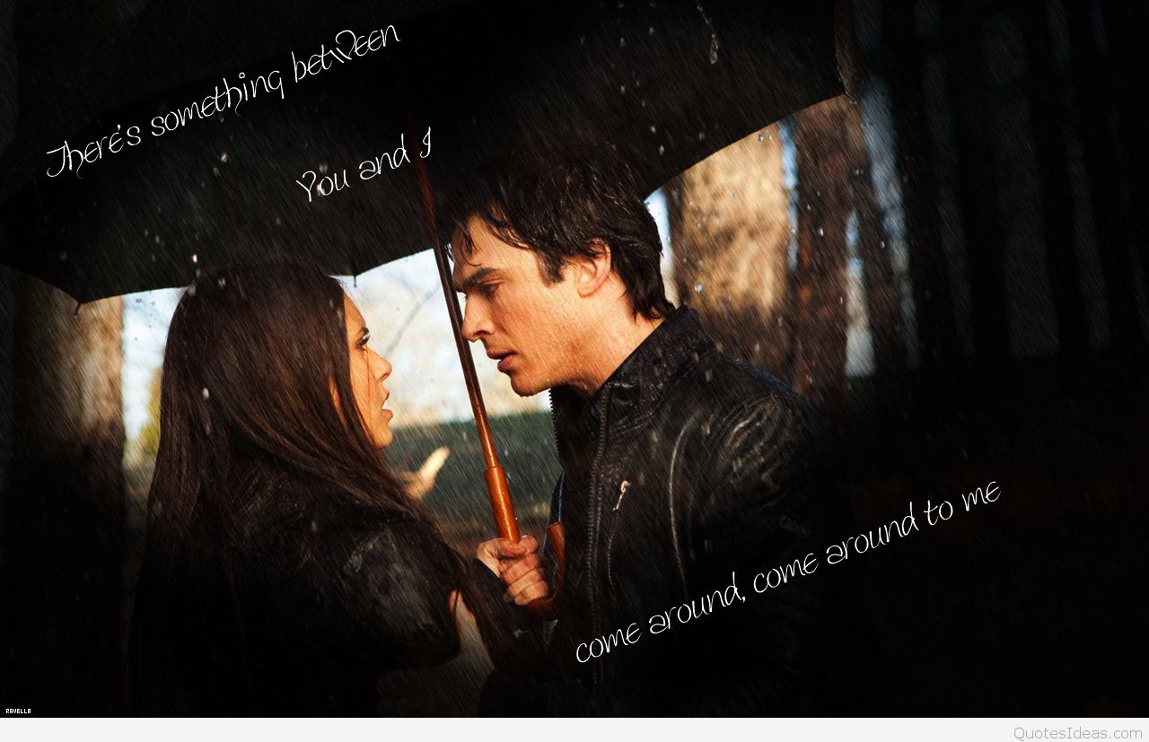The Vampire Diaries Damon Quotes Wallpaper - Damon And Elena , HD Wallpaper & Backgrounds