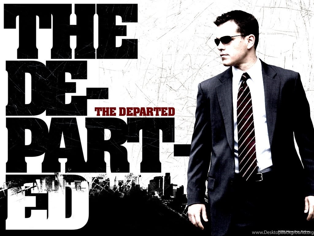 Matt Damon Wallpapers The Departed Wallpapers Fanpop - Departed Wide Movie Poster , HD Wallpaper & Backgrounds