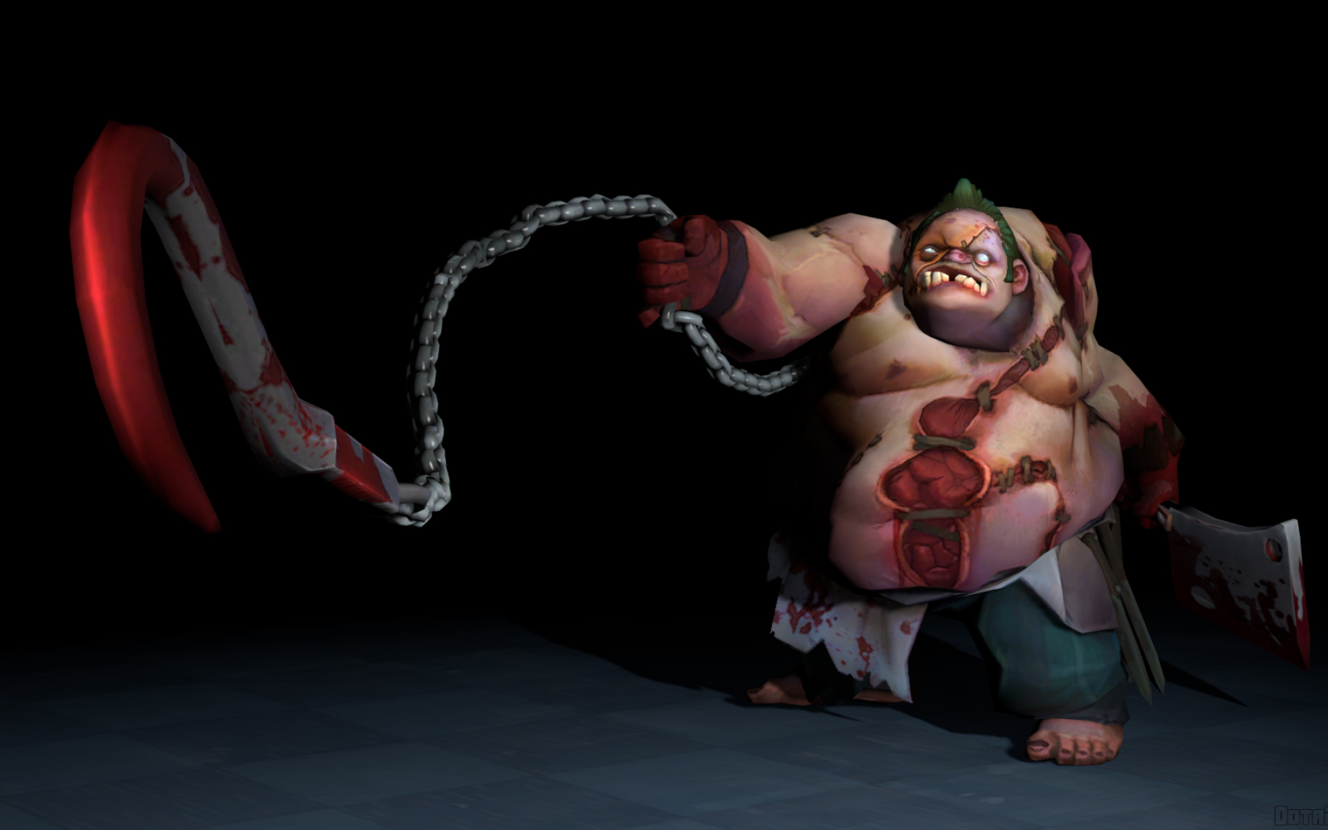 Hd Wallpaper - Pudge Dota 2 , HD Wallpaper & Backgrounds