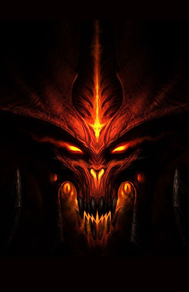 Iphone Wallpapers Background Demon Face And Wallpaper - Diablo 3 Avatar , HD Wallpaper & Backgrounds