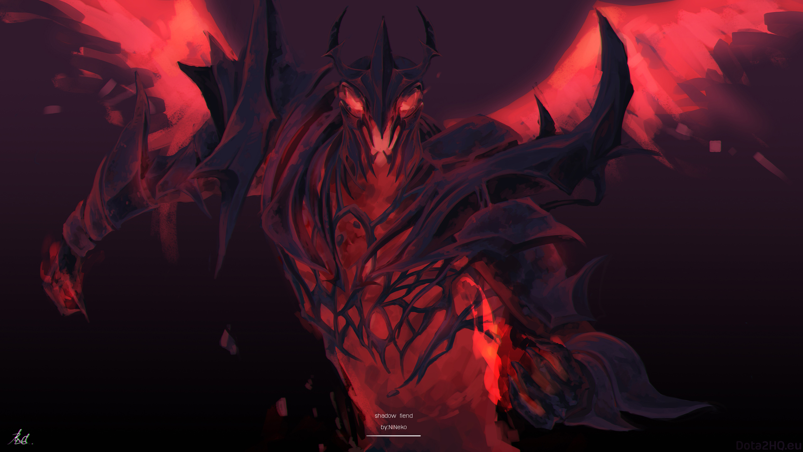 Dota 2 Shadow Fiend Hd Art - Shadow Fiend Dota 2018 , HD Wallpaper & Backgrounds