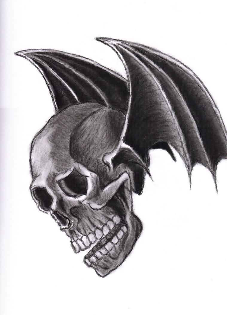 Amazing Deathbat Tattoo Design - Deathbat Drawing , HD Wallpaper & Backgrounds