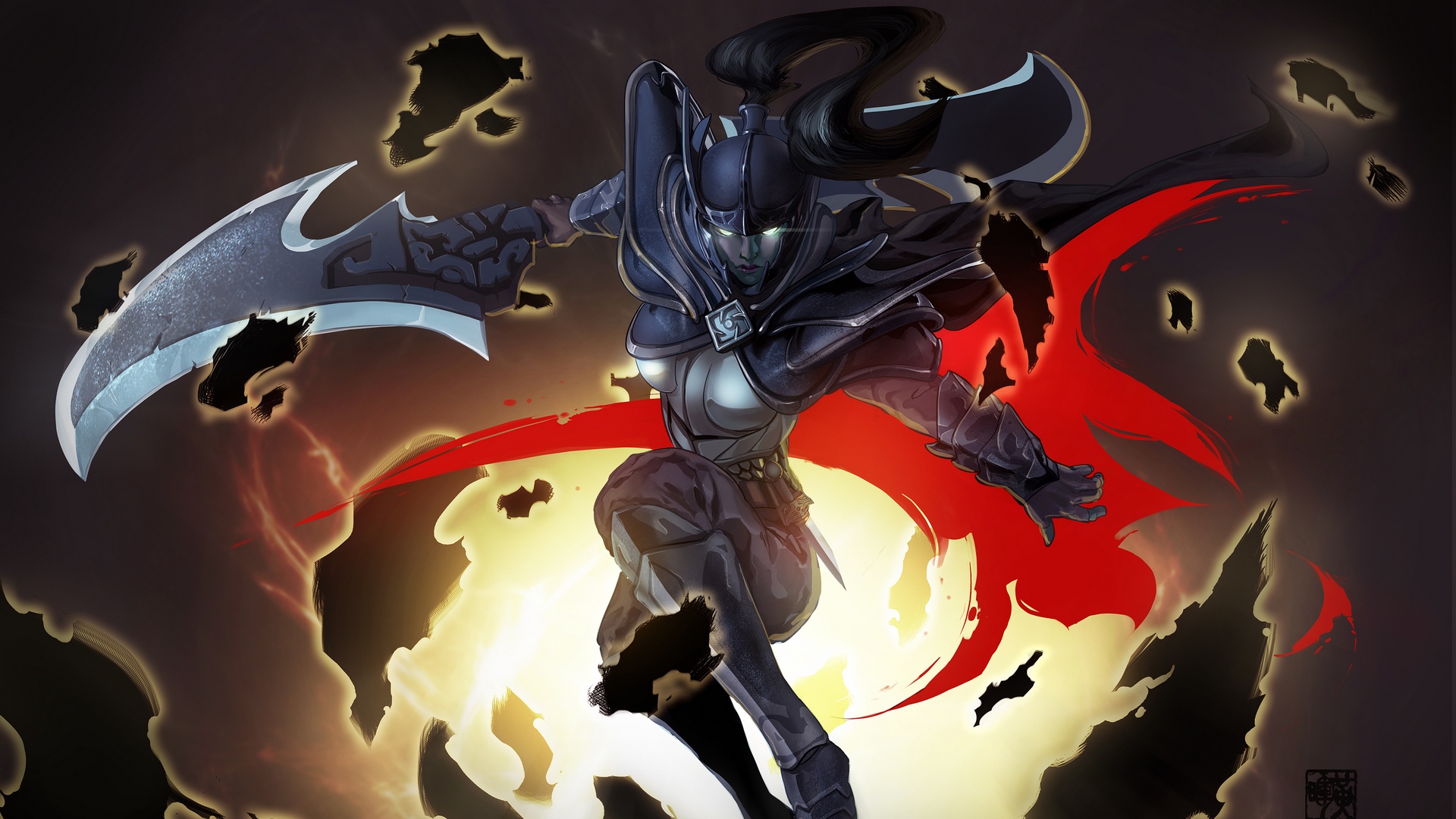 Dota 2 Phantom Assassin Art , HD Wallpaper & Backgrounds