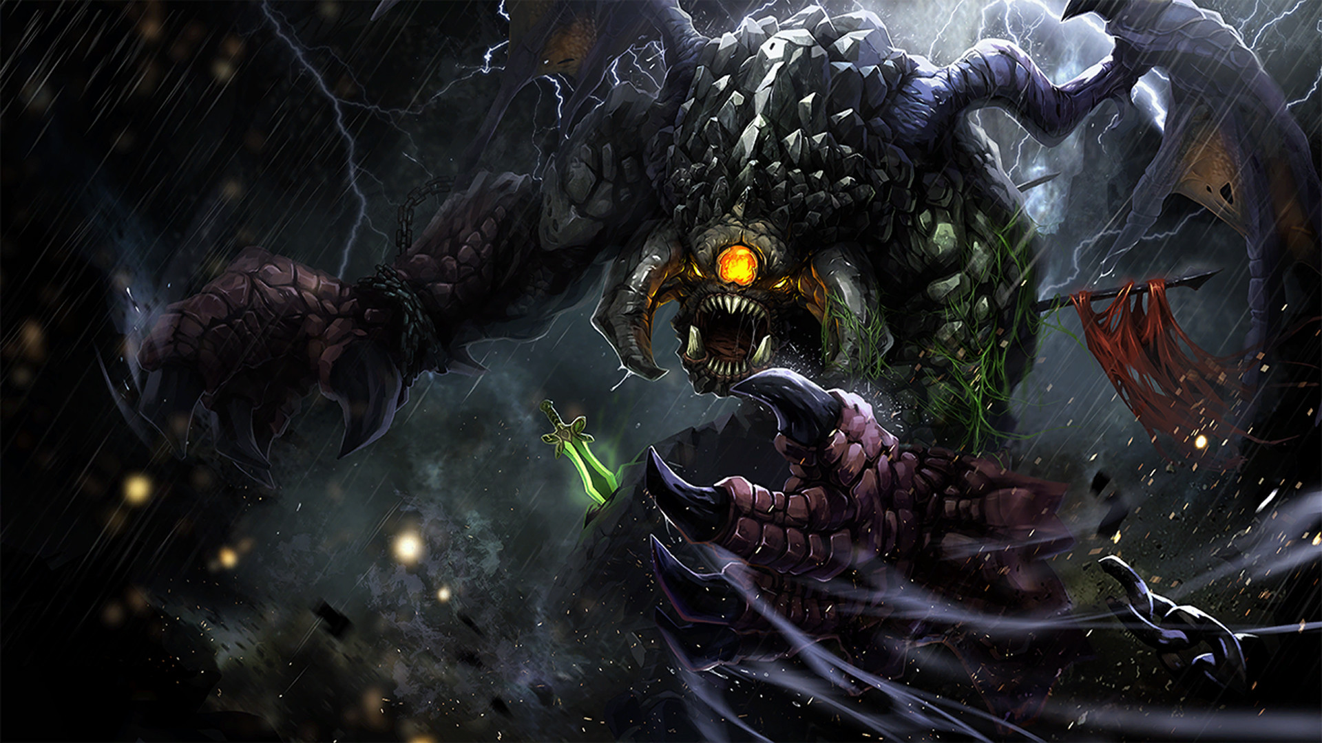 Dota 2 Hd Wallpaper Free Hd Dota 2 Wallpaper Dor Pc, - Roshan Dota 2 , HD Wallpaper & Backgrounds