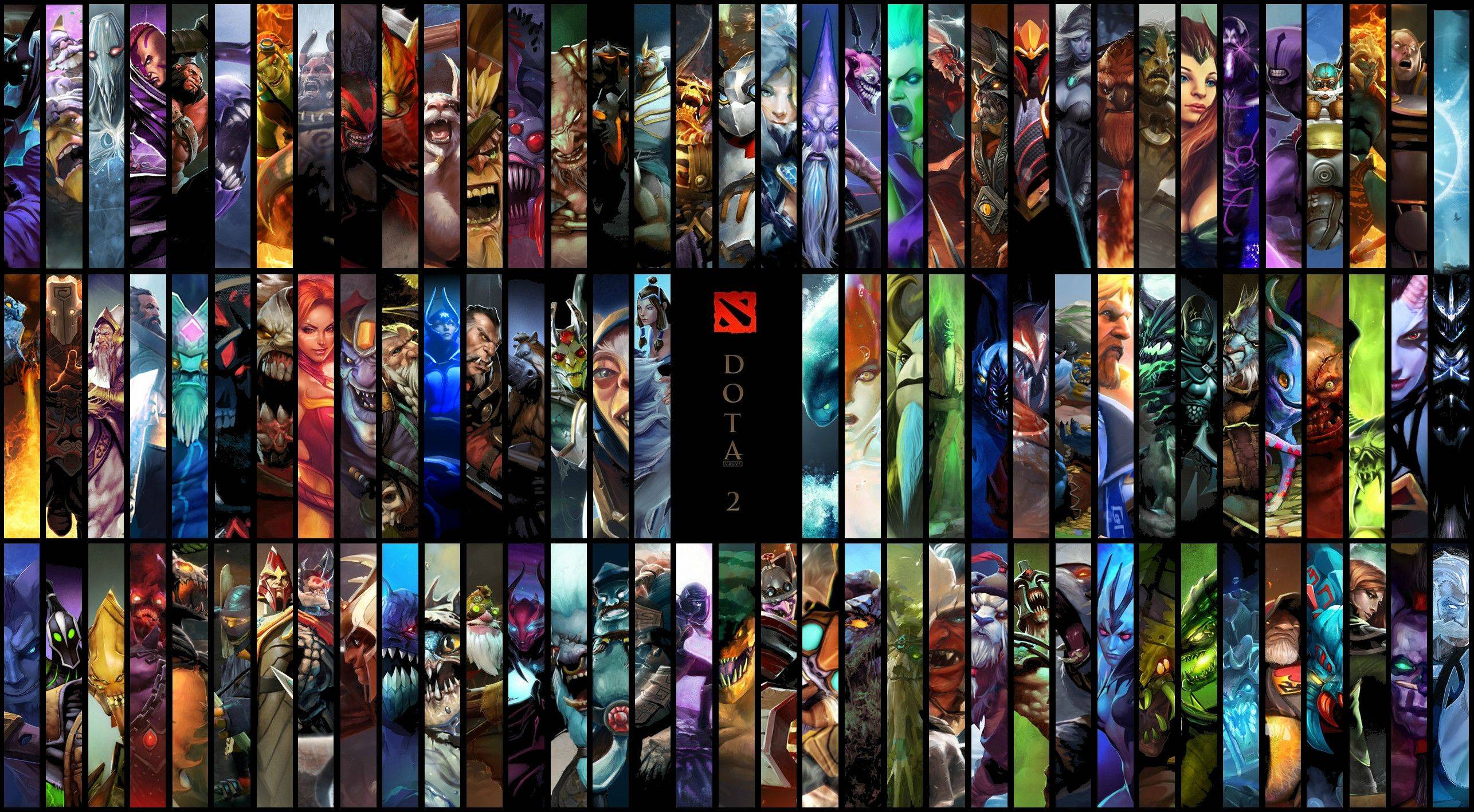 Dota 2 All Heroes Hd , HD Wallpaper & Backgrounds