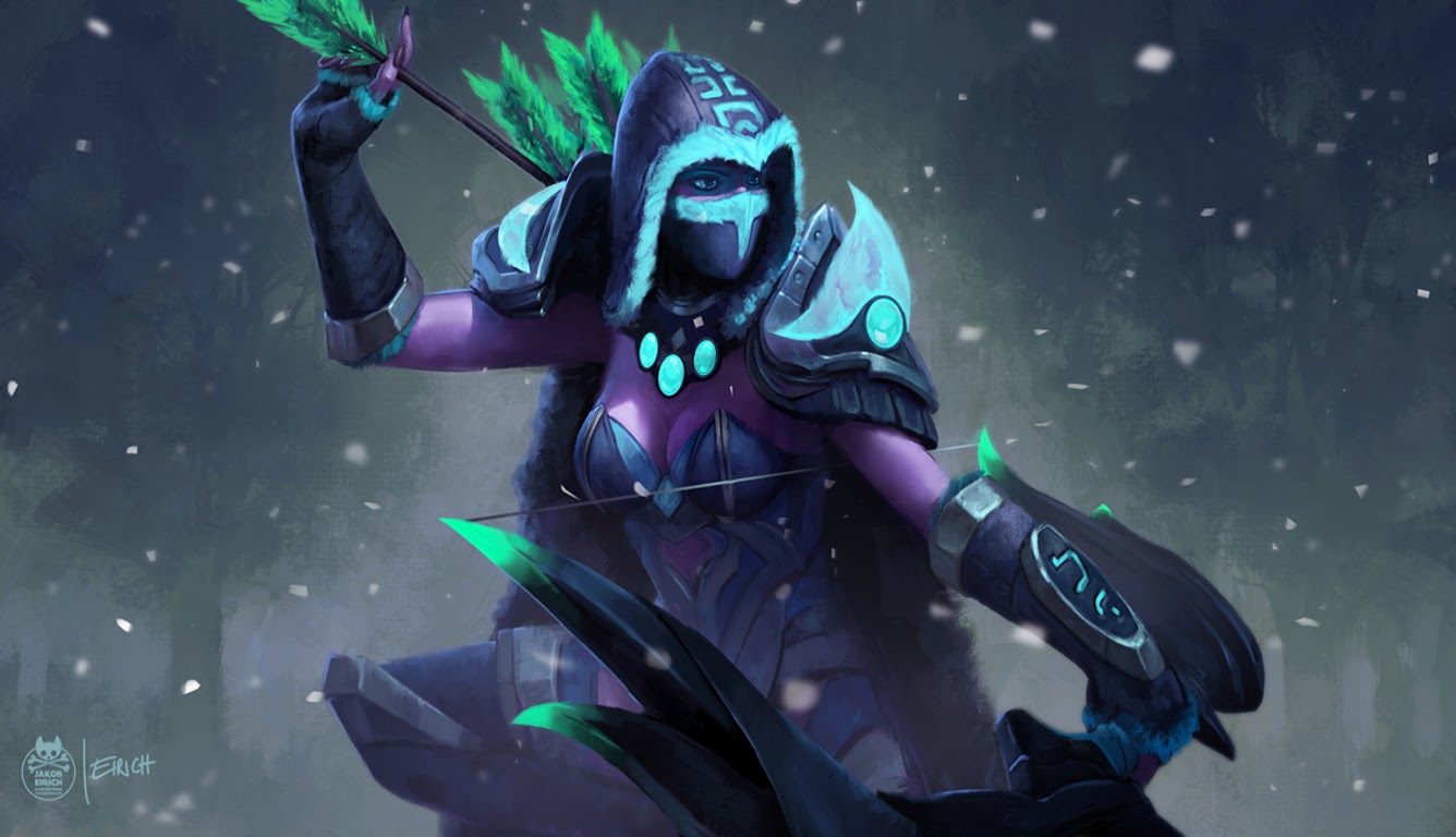 Drow Ranger Dota 2 , HD Wallpaper & Backgrounds