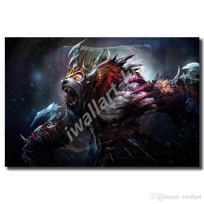 Ursa Warrior Dota 2 Hd Wallpapers Posters Canvas Painting - All Dota 1 Loading Screens , HD Wallpaper & Backgrounds