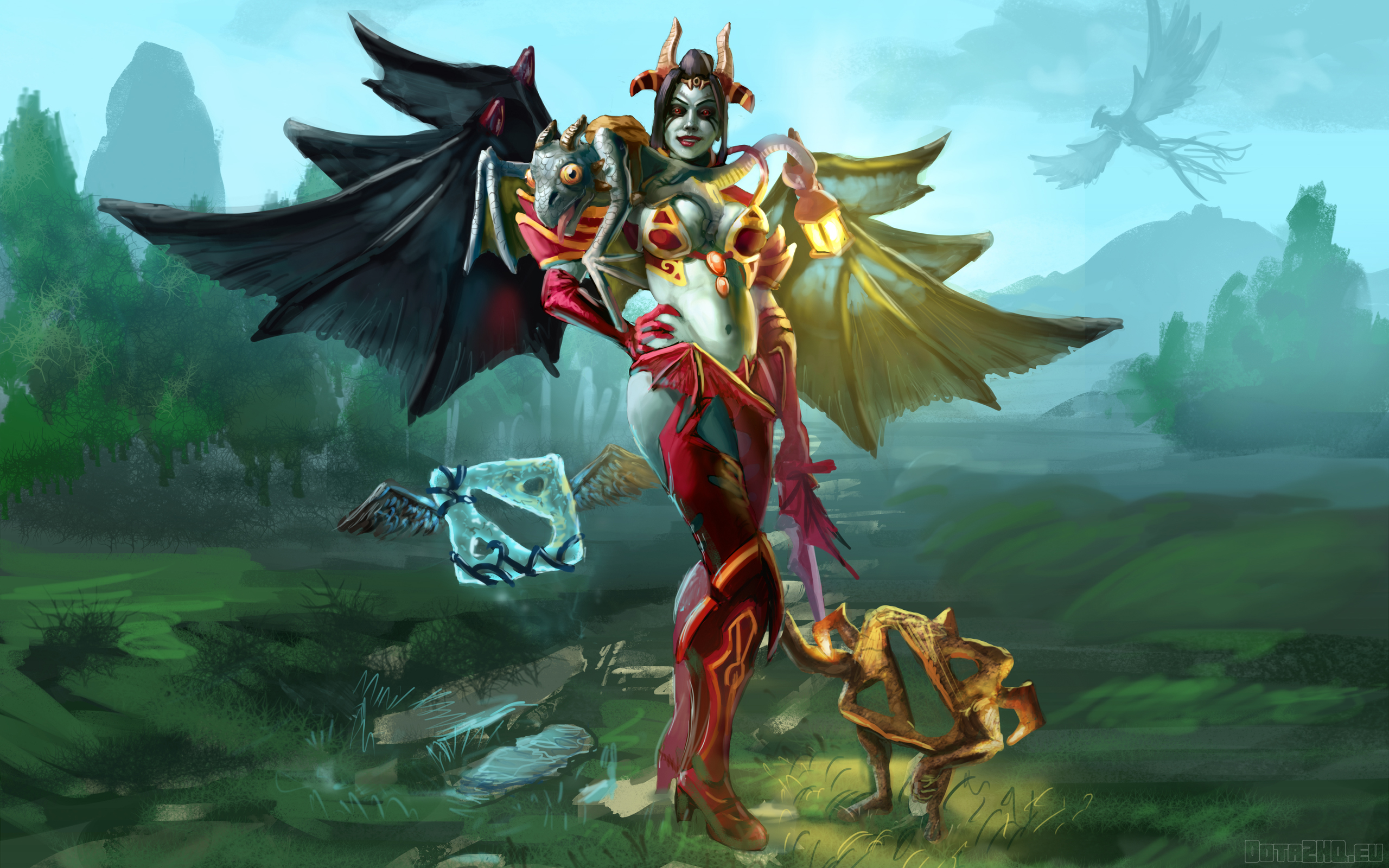 Akasha, Queen Of Pain - Dota 2 Akasha Queen Of Pain , HD Wallpaper & Backgrounds