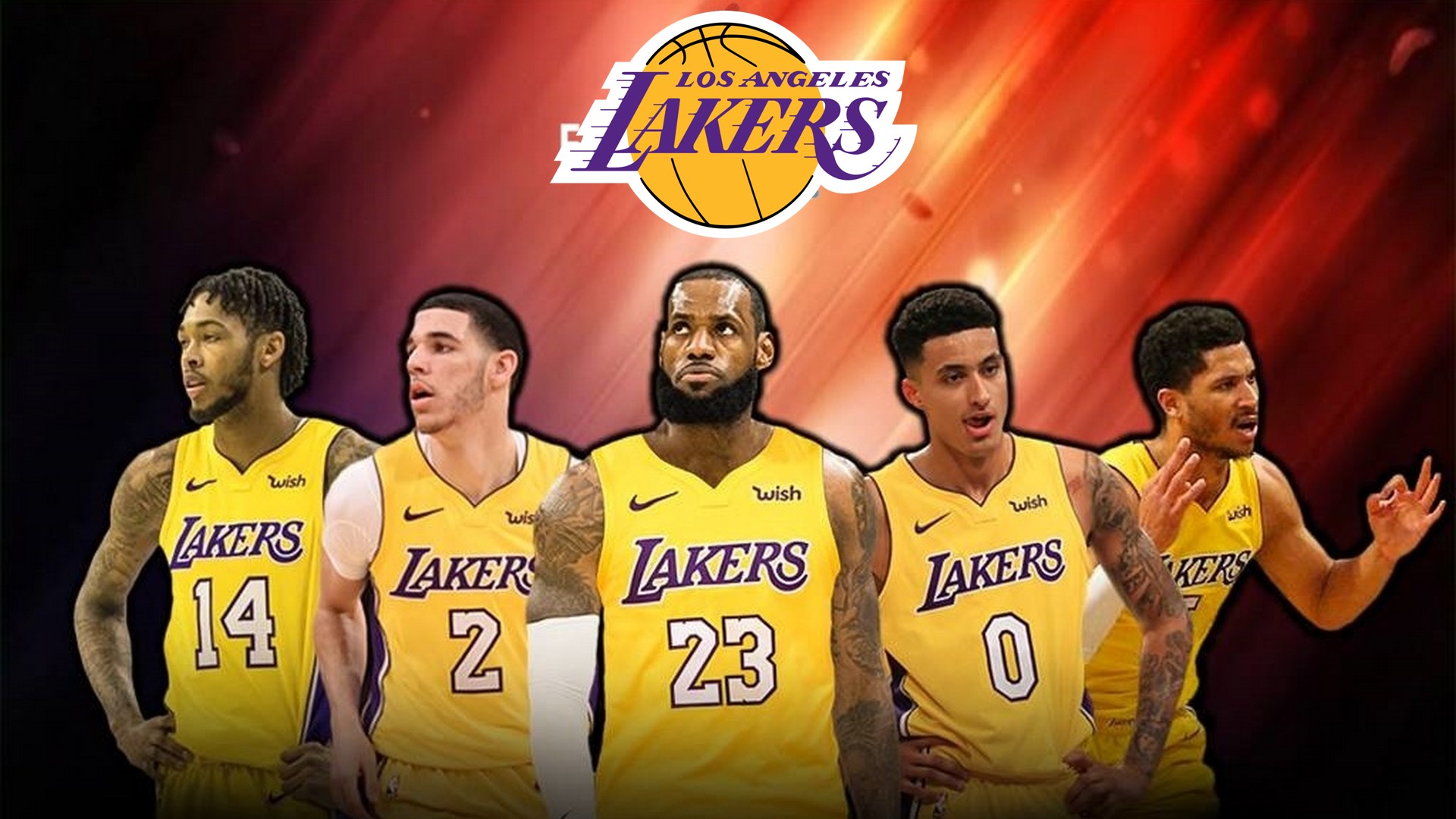 Start Download - Los Angeles Lakers Wallpaper 2018 , HD Wallpaper & Backgrounds