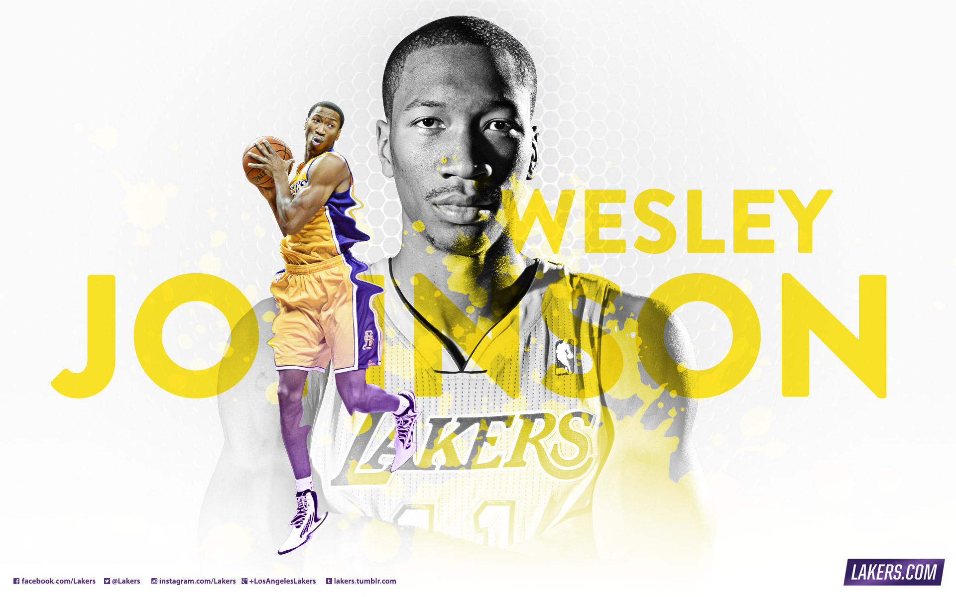Wesley Johnson - Nba Wallpaper 2013 Lakers , HD Wallpaper & Backgrounds