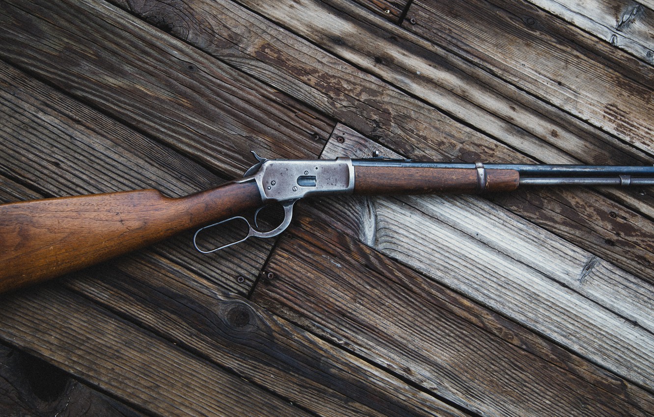 Photo Wallpaper Weapons, Rifle, Winchester, Model - Winchester Gun , HD Wallpaper & Backgrounds