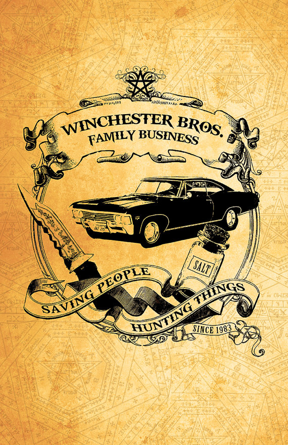 Sale Supernatural Winchester Print X By Androidsheepftw - Supernatural Impala Family Business , HD Wallpaper & Backgrounds