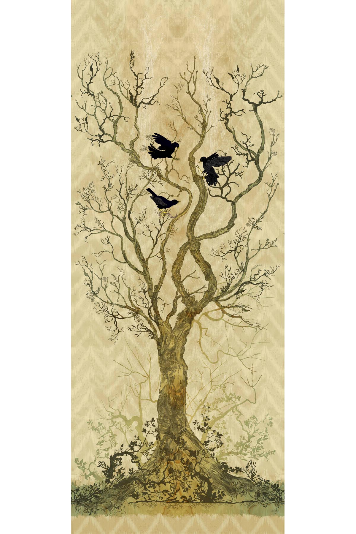 Winchester Wallpaper Panels - Timorous Beasties Wallpaper Tree , HD Wallpaper & Backgrounds
