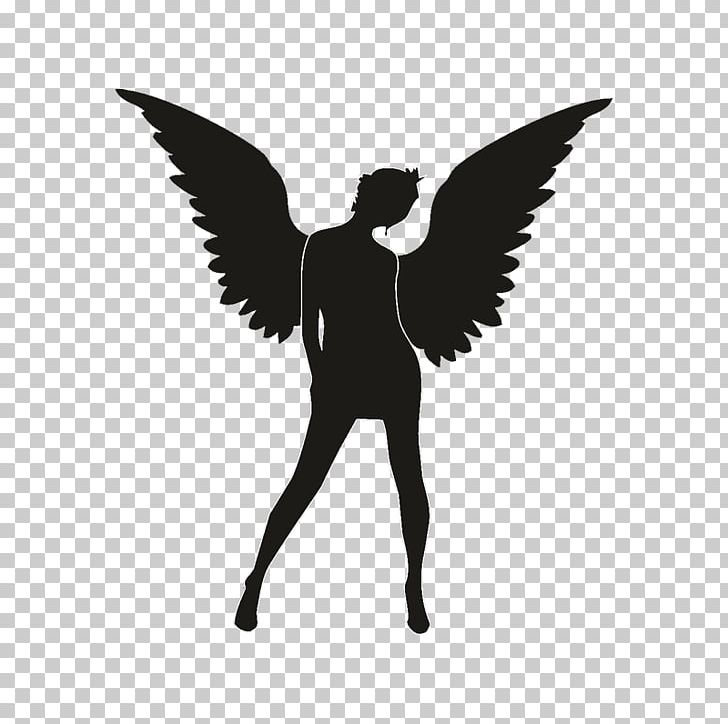Castiel Desktop Angel Png, Clipart, Angel, Black And - Silhouette Bird Flying Png , HD Wallpaper & Backgrounds