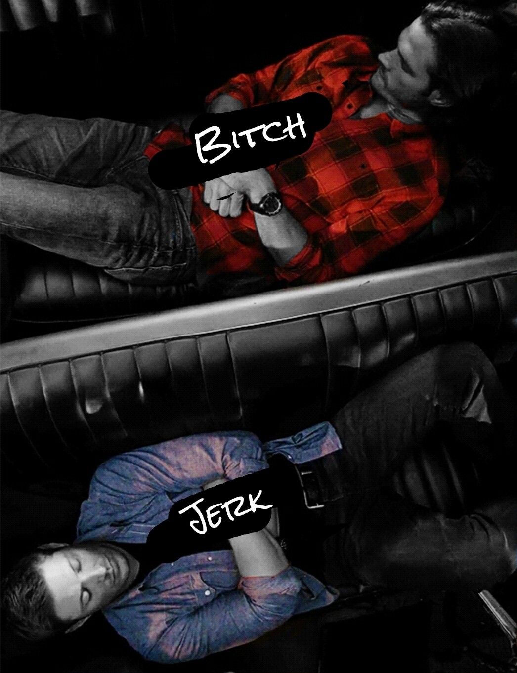 The Tape For Their Marks Are Red For Jared And Blue - Sam And Dean Winchester Baby , HD Wallpaper & Backgrounds