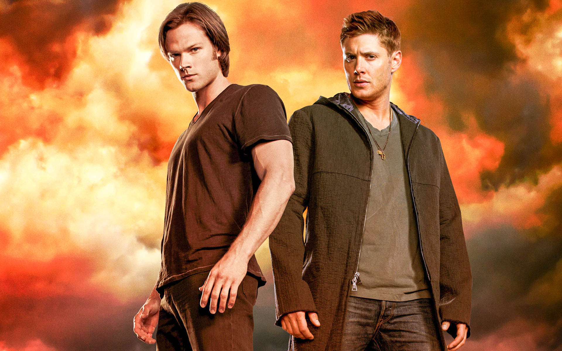 Supernatural Some Best Hd Wallappers, Images In High - Dean Sam Damon Stefan , HD Wallpaper & Backgrounds