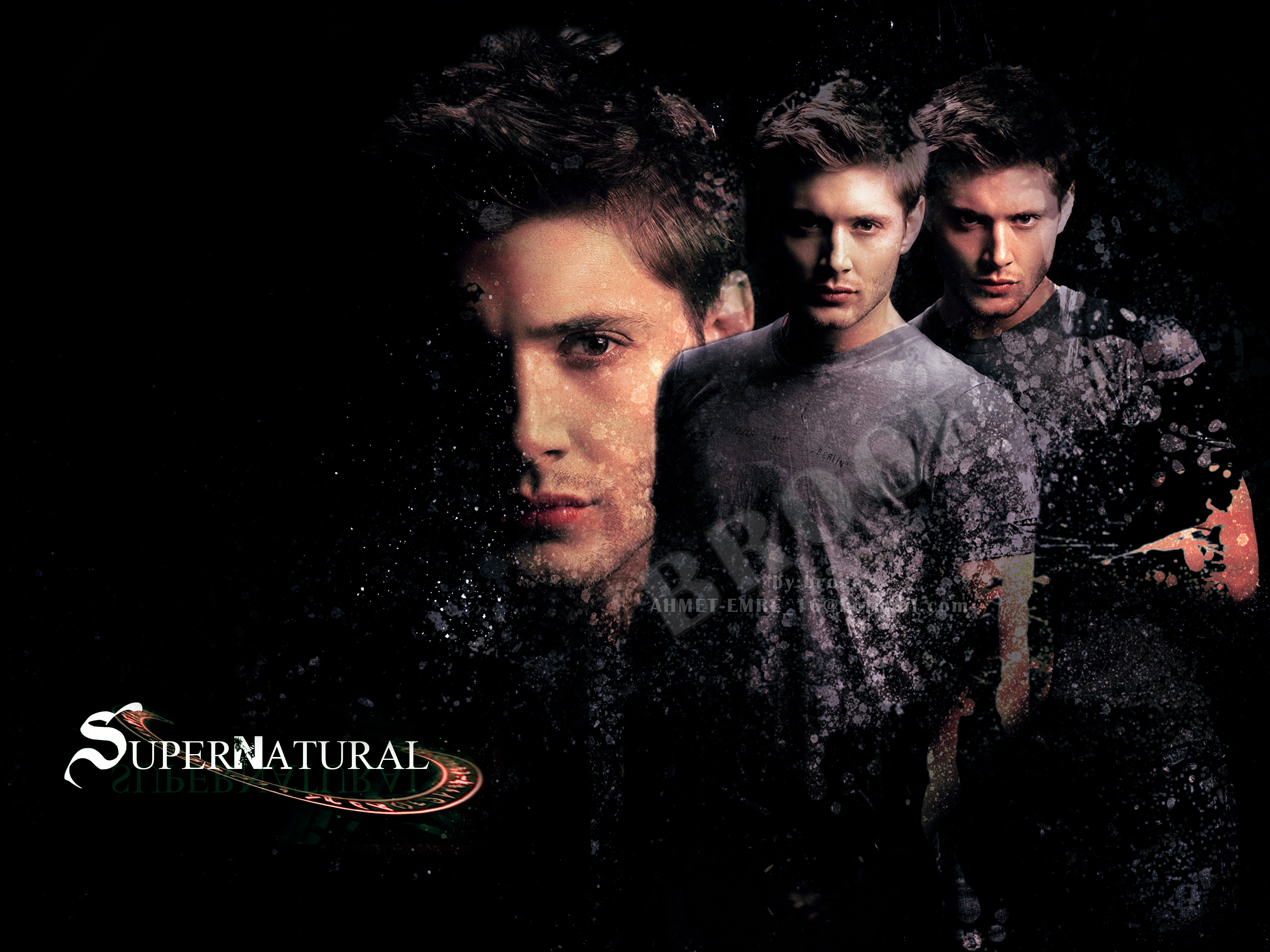 Supernatural Hd Background - Jensen Ackles , HD Wallpaper & Backgrounds