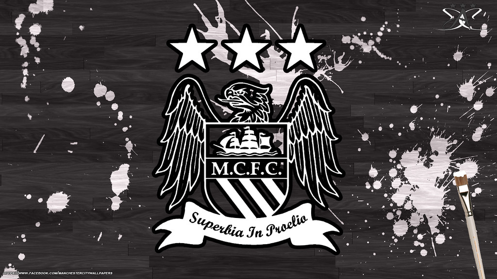By Corey Adam Crowley Graphics Mcfc Crest Wallpaper - Manchester City F.c. , HD Wallpaper & Backgrounds