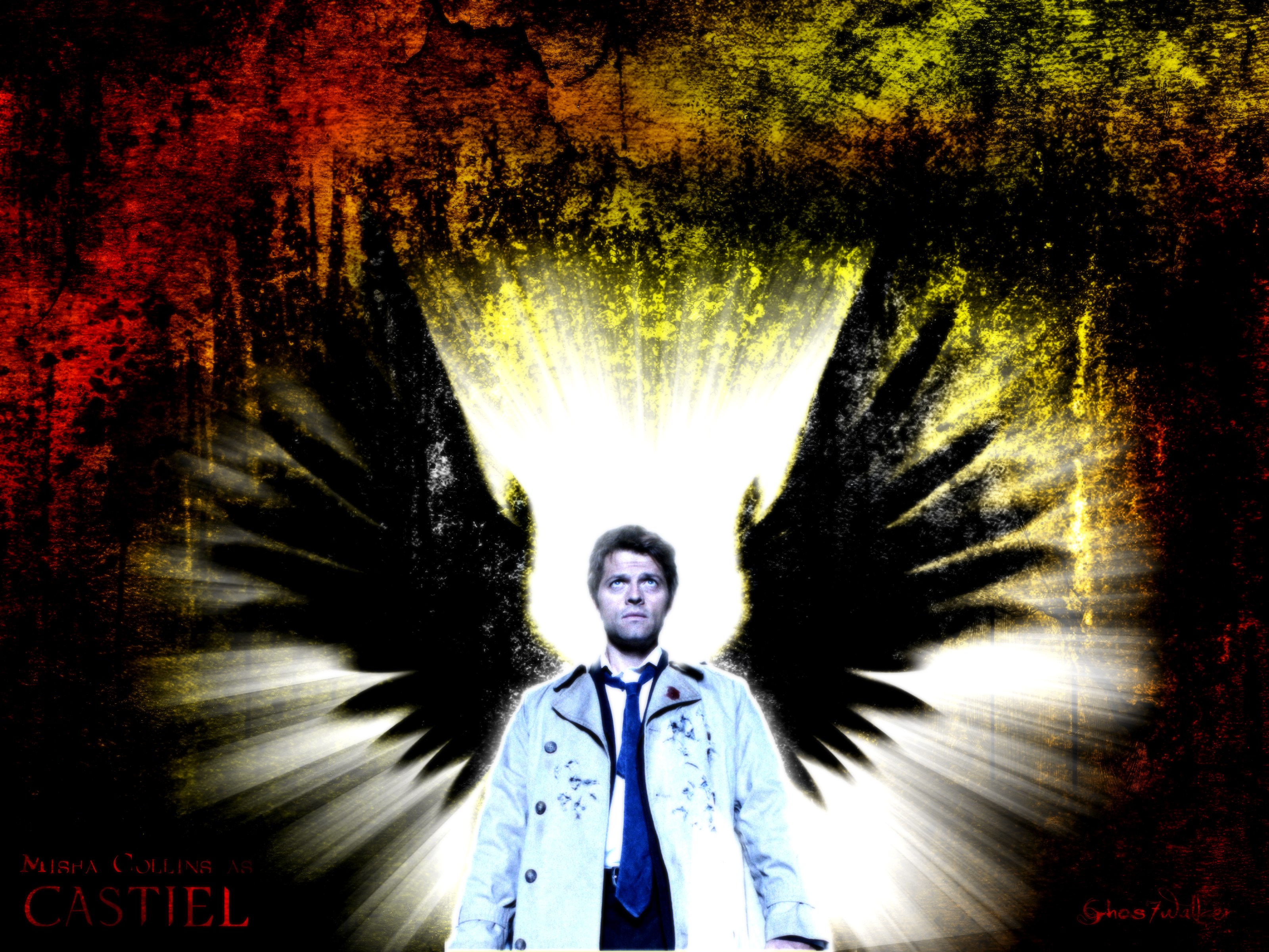 #42237, Supernatural Castiel Category - Supernatural Wallpaper Castiel , HD Wallpaper & Backgrounds