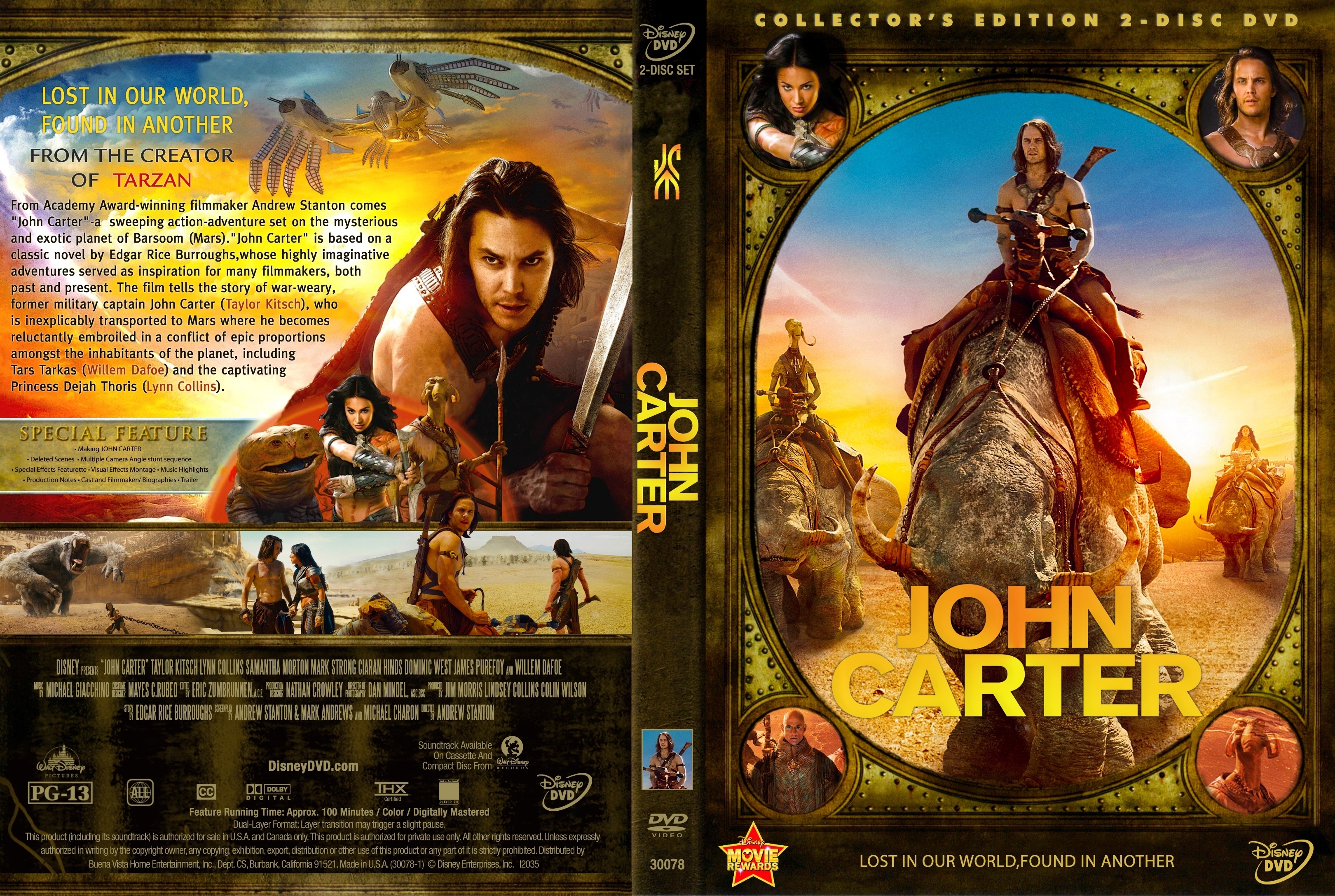 John Carter Wallpaper Hd - Disney Dvd John Carter , HD Wallpaper & Backgrounds
