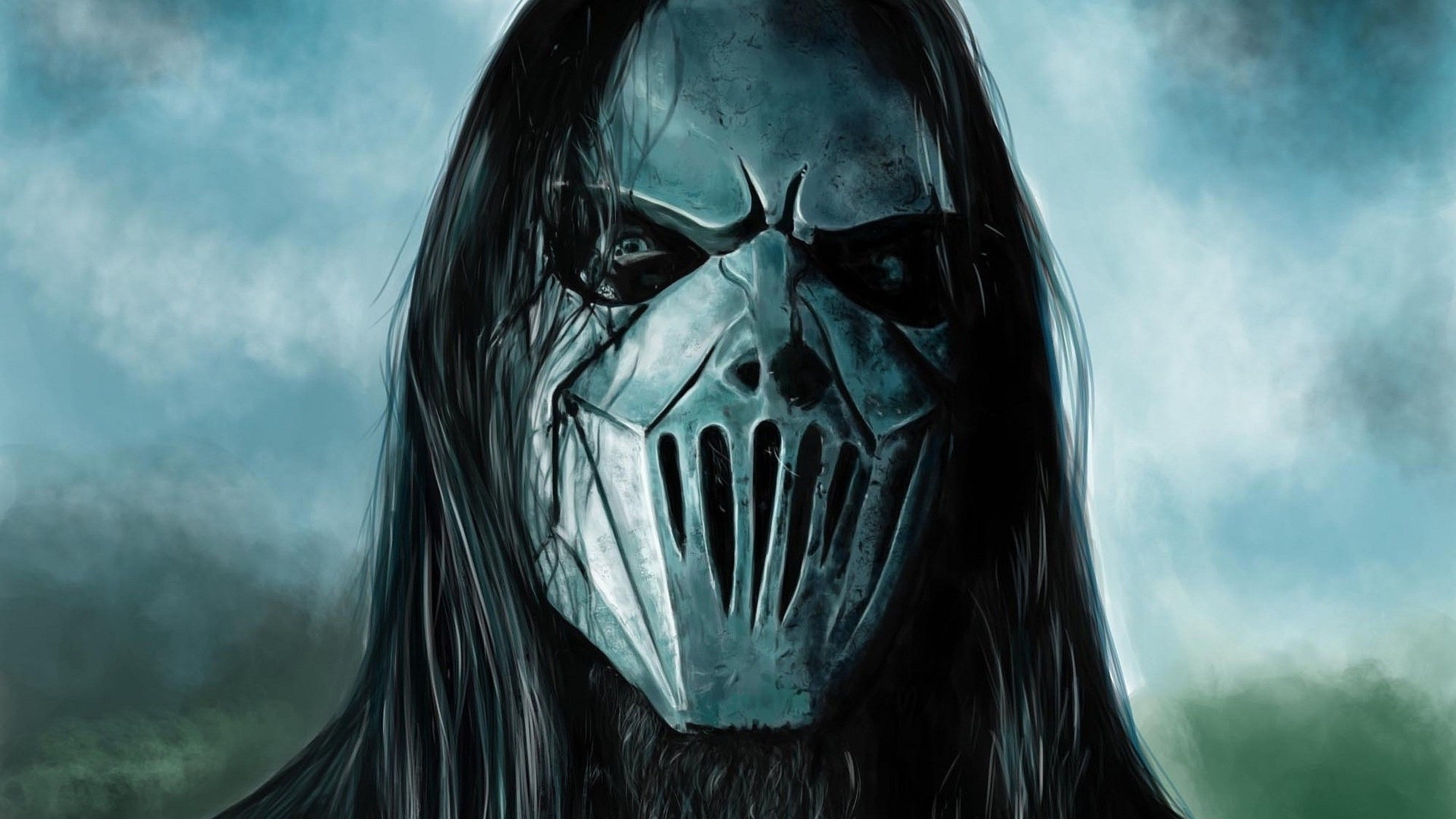 Mick Thomson Slipknot Mask Artwork Music Wallpaper - Mick Thomson , HD Wallpaper & Backgrounds