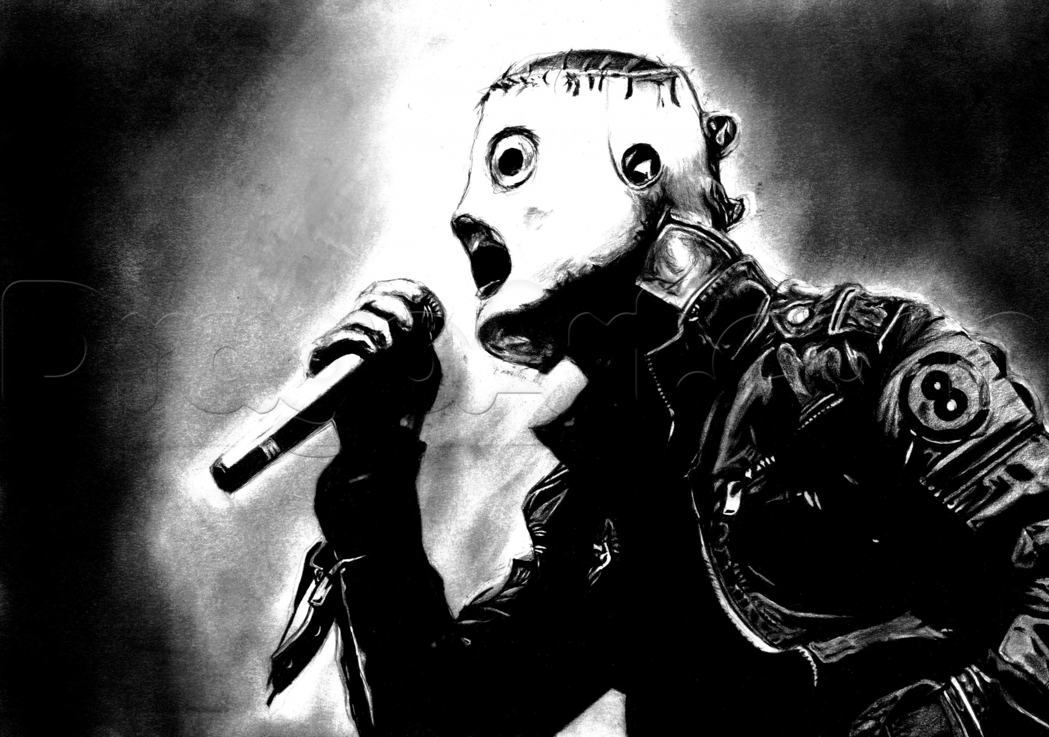 Slipknot Wallpaper - Corey Taylor Mask Art , HD Wallpaper & Backgrounds