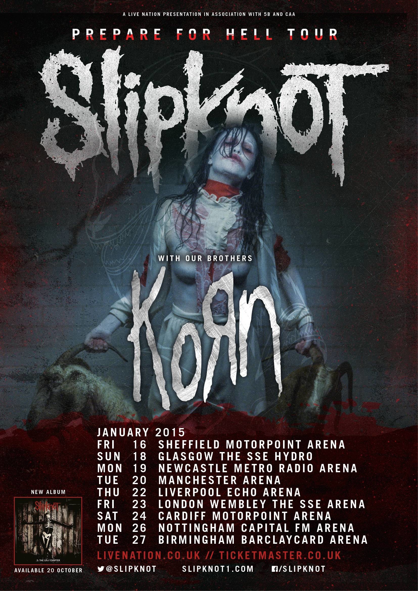Slipknot Hd Wallpaper - Slipknot Prepare For Hell Tour , HD Wallpaper & Backgrounds