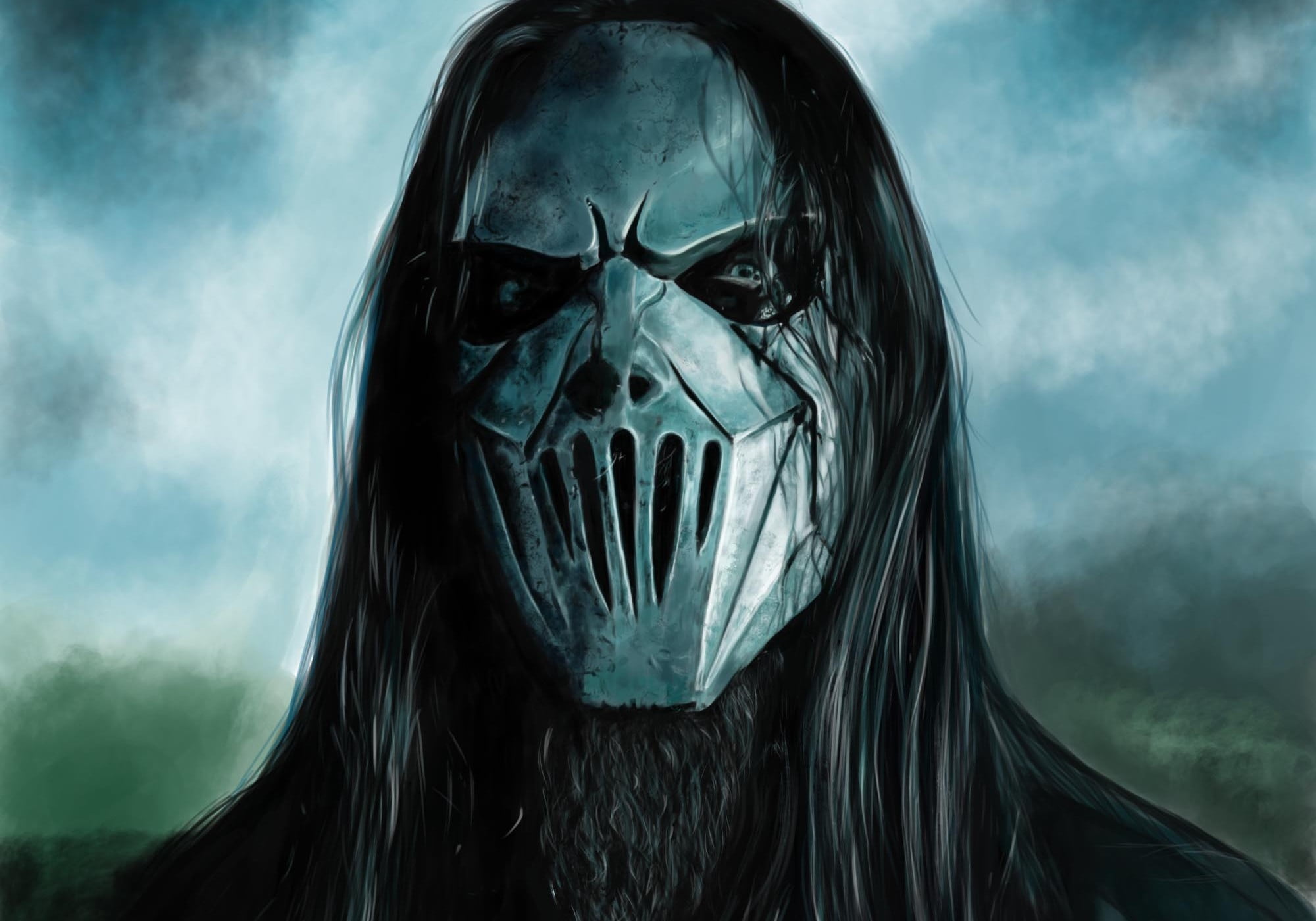 Slipknot Guitarist, Drawing, Slipknot Hd Wallpaper - Heavy Metal , HD Wallpaper & Backgrounds