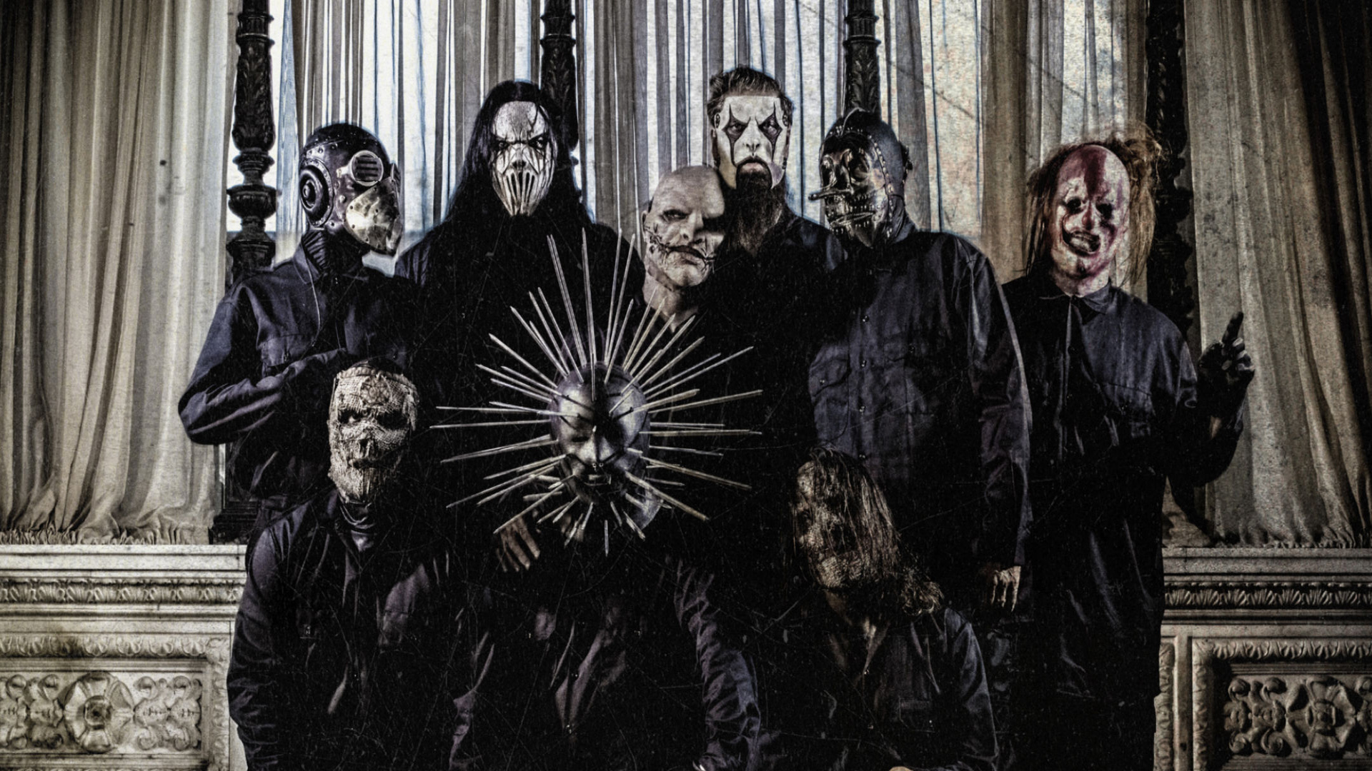 Slipknot Backdrop Wallpaper - Slipknot 2015 , HD Wallpaper & Backgrounds