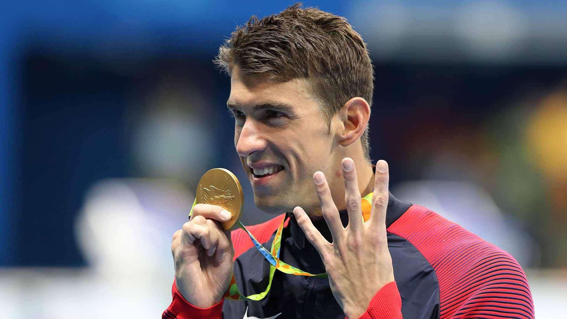 1920x1080px Michael Phelps Computer Backgrounds Wallpaper - Rio Olympics 2016 Medal , HD Wallpaper & Backgrounds