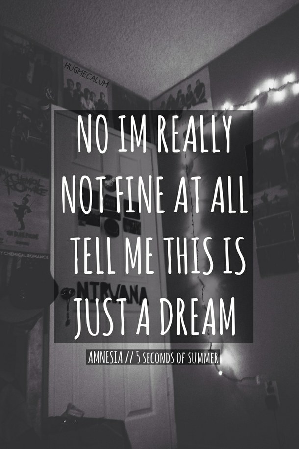 5sos Lyrics Wallpaper - Amnesia 5sos , HD Wallpaper & Backgrounds