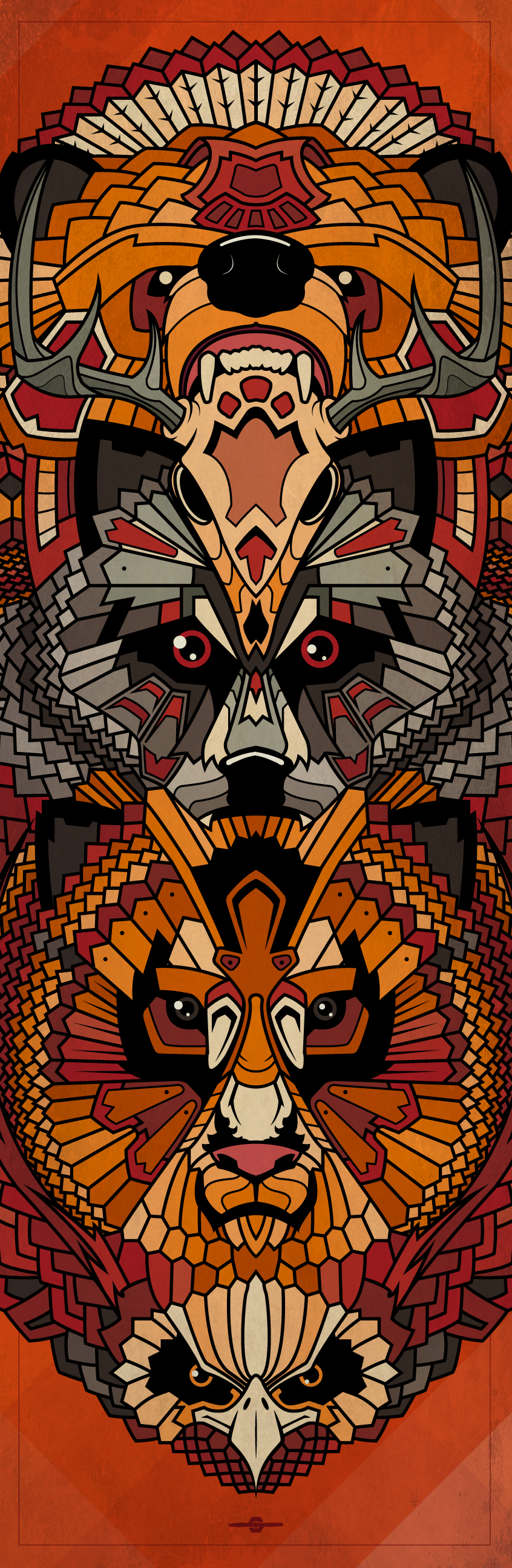 Eagle Wolf Bear Totem , HD Wallpaper & Backgrounds